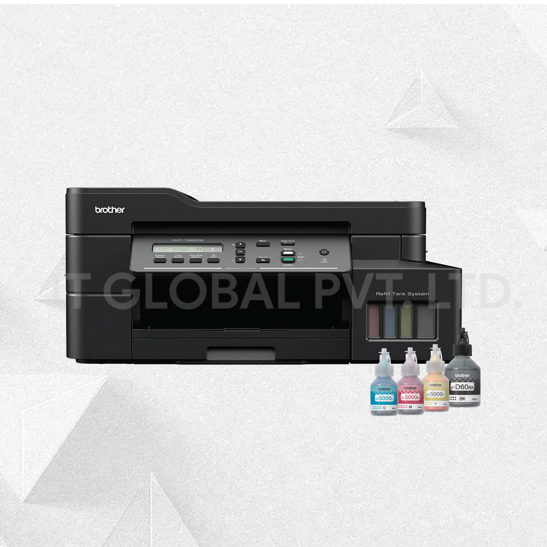Brother DCP-T820DW All-in-One Refill Ink Tank Printer with Wi-Fi & Auto Duplex Printing